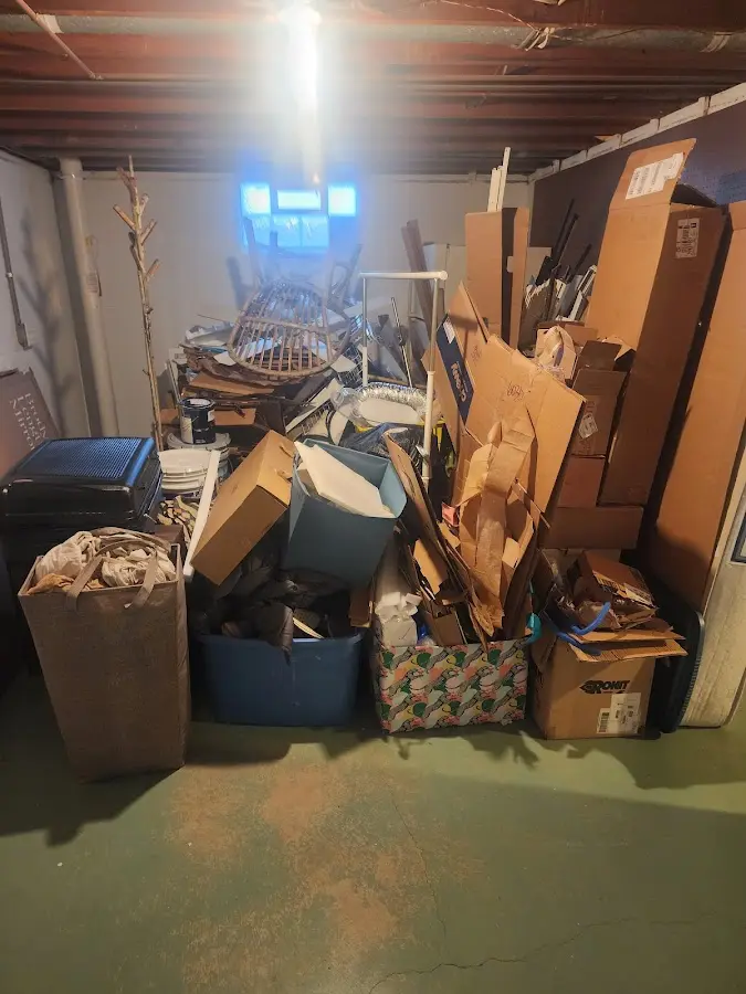 Roll-off dumpster container at job site for 40 Yard Dumpster Rental in Broomfield